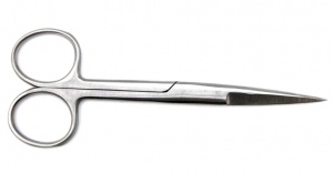 Ножницы с двумя острыми концами с твердым сплавом прямые, 140 мм